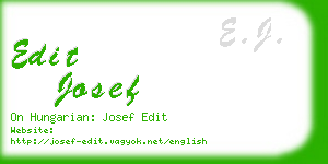 edit josef business card